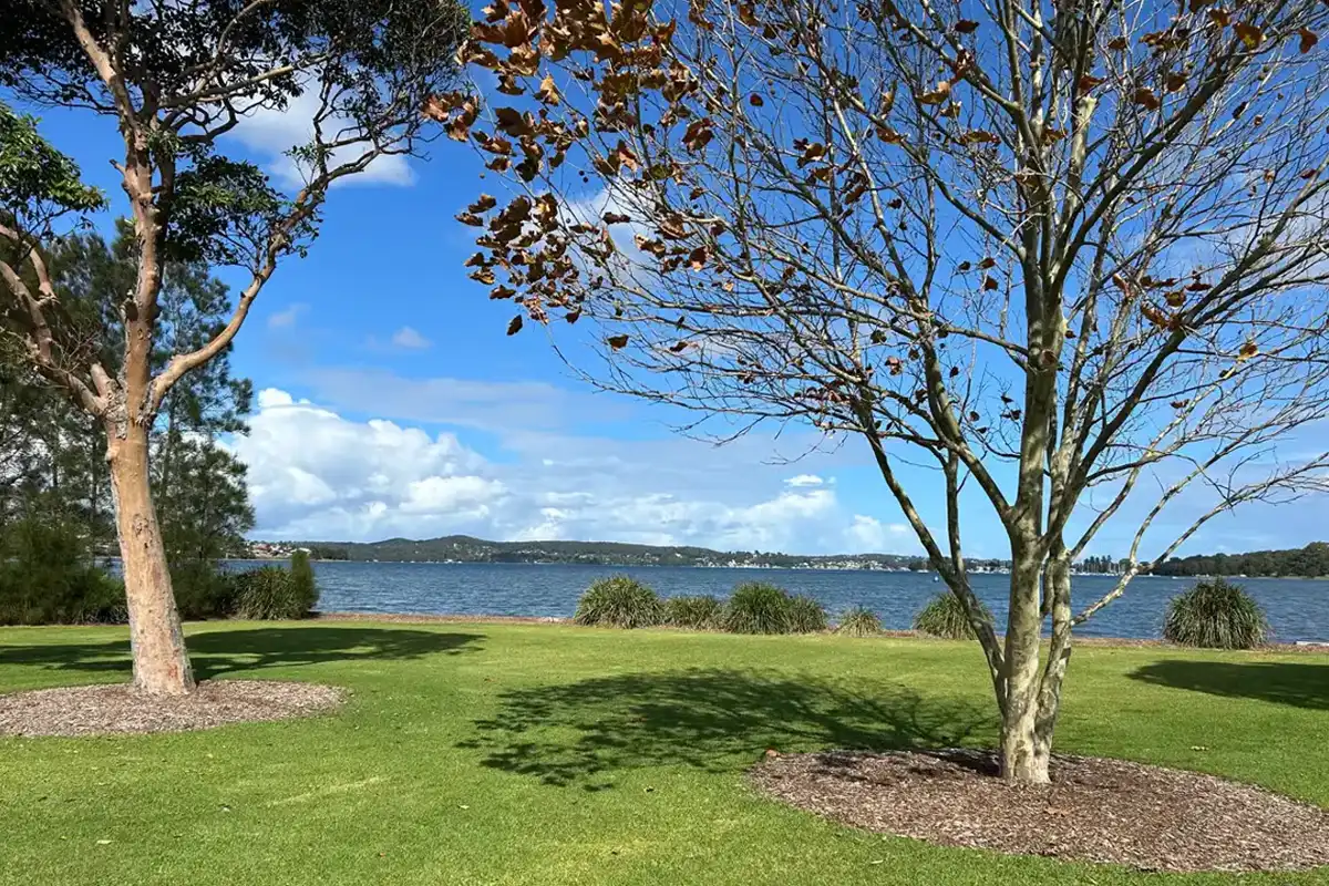 Speers Point Park on the edge of Lake Macquarie